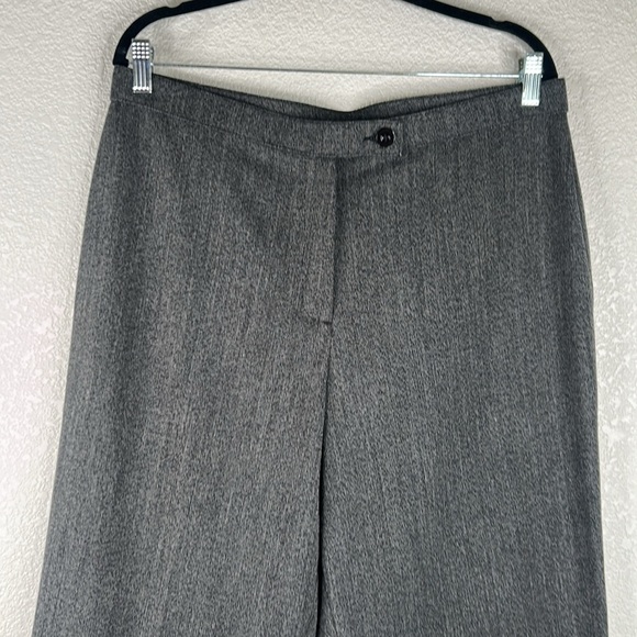 Kim Roger Black & Gray Classic Preppy Business Career Wide Leg Pants Size 14 - Picture 2 of 7
